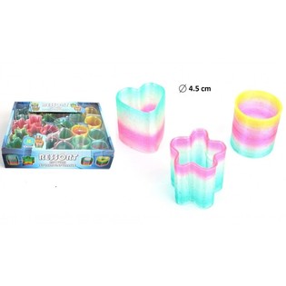 PRUŽINY SLINKY V MIX DIZAJNE &Oslash;4.5 CM V DISPLEJI (24ks)