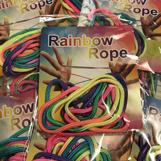 RAINBOW ROPE - Viacfarebn&eacute; duhov&eacute; povr&aacute;zky (12 ks)