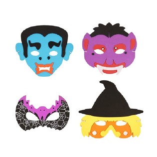 Mix Halloween masky z peny (24 ks)