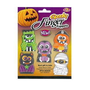 HALLOWEEN 5x STRA&Scaron;IDELN&Eacute; PRSTOV&Eacute; B&Aacute;BKY NA KARTE (48 ks)