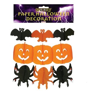 Mix Halloween Papierov&eacute; Girlandy &ndash; 300 cm (6 ks)