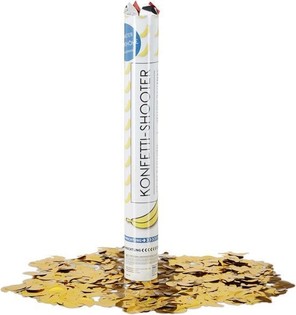 Konfetov&eacute; delo Ban&aacute;n &ndash; Farba: žlt&aacute; - 40 cm - party popper (10ks)