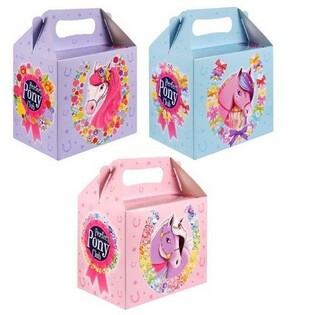 Detsk&yacute; menu box &ndash; Pon&iacute;ky &ndash; 14 x 9,5 x 18 cm (6 ks)