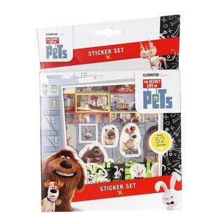 Sada n&aacute;lepiek SECRET LIFE OF PETS 52 dielov (12 ks)