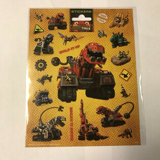 Veľk&eacute; h&aacute;rky n&aacute;lepiek Dinotrux, 20x16 cm (10 ks)