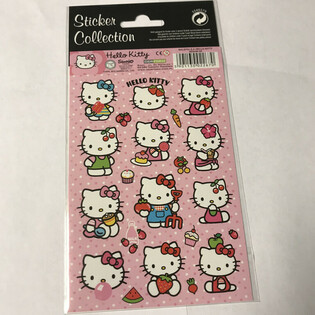 N&Aacute;LEPKY: HELLO KITTY, Rozm. 20 x 10 cm (10 ks)