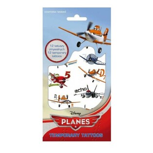 TETOVANIE &ndash; DOČASN&Eacute; TETOVAČKY DISNEY LIETADL&Aacute; (PLANES), Rozm. 20 x 10 cm (10 ks)