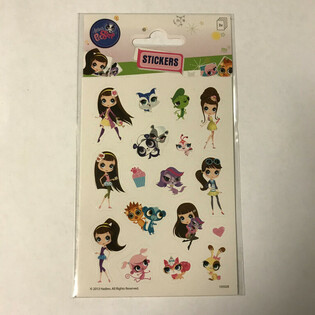 N&Aacute;LEPKY: LITTLE PETSHOP, rozmer 16 x 9 cm (10 ks)