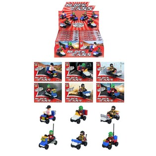 BLOCK CARS &ndash; Vozidl&aacute; zo Stavebn&yacute;ch Kociek (12 ks)