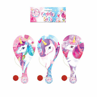 Hra s raketou a loptičkou jednorožec - UNICORN PADDLE BAT (24 ks)