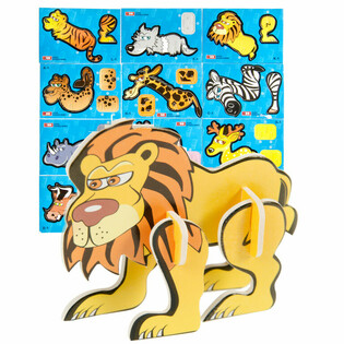 3D Penov&eacute; Puzzle Divok&eacute; Zvierat&aacute; (48 ks)