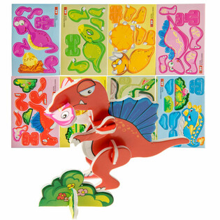 3D puzzle Dinosaury (48 ks)