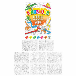 Omaľov&aacute;nka Maľovanie podľa č&iacute;siel - Dinosaurus (48 kusov)