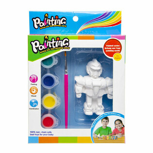 MAĽOVANIE 3D FIG&Uacute;ROK - LEV / ROBOT / MOT&Yacute;Ľ (6ks)