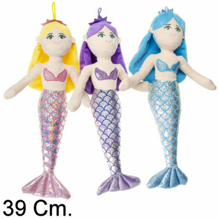 Veľk&aacute; ply&scaron;ov&aacute; morsk&aacute; panna 39 cm - Mix farieb (12 ks)