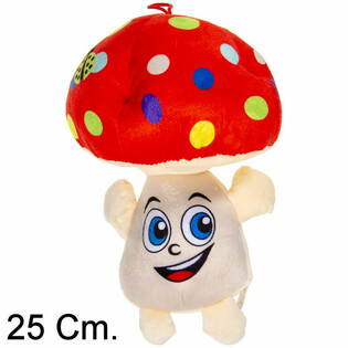 VEĽK&Aacute; PLY&Scaron;OV&Aacute; H&Uacute;BKA S TV&Aacute;ROU - 25 CM - MIX FARIEB (6ks)