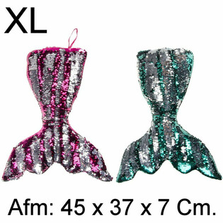 XL Ply&scaron;ov&yacute; Vank&uacute;&scaron; Chvost Morskej Panny - 45 cm - Mix farieb (4 ks)