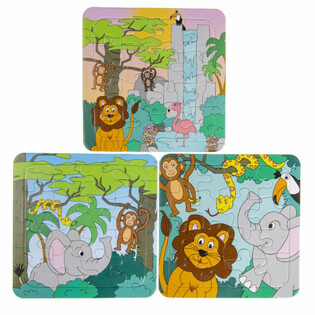 Mix Jungle Puzzle (14x14cm) - V&yacute;hodn&eacute; balenie 50 ks