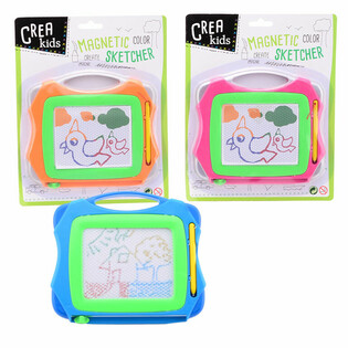 CREA KIDS - Magnetick&aacute; farebn&aacute; kresliaca tabuľa (12ks)