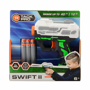 Pi&scaron;toľ na &scaron;&iacute;pky Tack Pro Swift II so 6 m&auml;kk&yacute;mi &scaron;&iacute;pkami