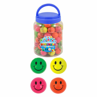 Sk&aacute;kacie Loptičky Smiley &Oslash;3,3cm - D&oacute;za 72 ks