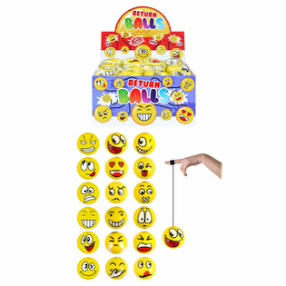 Penov$$ lopti$$ky Smiley Return v displeji (24 ks)