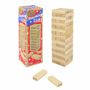 RETRO TOYS - DREVEN&Aacute; VEŽA - Jenga Hra 54-dielna (1 ks)