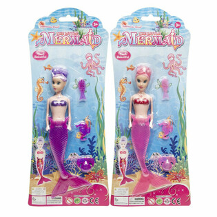 Morsk&aacute; panna / Mermaid b&aacute;bika na karte (6 ks)