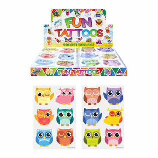 Fun Tattoos Sova - Display (96 kusov)
