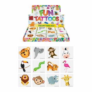 FUN TATTOO - DŽUNGĽA ZVIERAT&Aacute; - DISPLAY (48x12 kusov)
