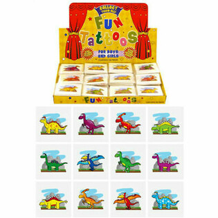 Z&aacute;bavn&eacute; tetovačky &ndash; model: Dinosaurus, každ&eacute; balenie 12x tetovan&iacute; v displeji (48 ks)