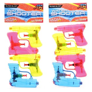 Aqua Fun Sada Vodn&yacute;ch Pi&scaron;tol&iacute; - 4 Kusy, 11 cm