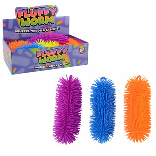 Veľk&yacute; Fluffy Červ 22 cm - Displej (12 ks)