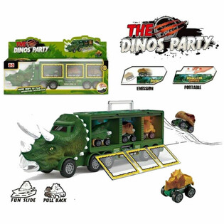 DINOSAUR&Iacute; KAMI&Oacute;N S 3x DINO AUT&Iacute;ČKAMI - HERN&Yacute; SET VE VELKOM DARČEKOVOM BALEN&Iacute;
