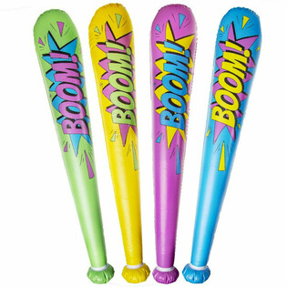 Veľk&aacute; Nafukovacia Palica 'Boom!' - 85cm - Mix Farieb (12 ks)