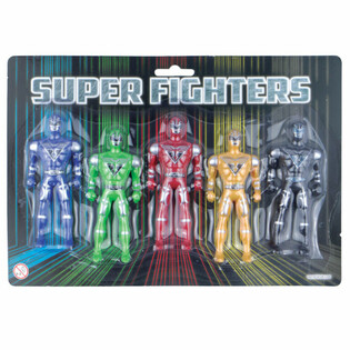 SUPER FIGHTERS - 5 Akčn&yacute;ch Fig&uacute;rok na Karte (6 ks)