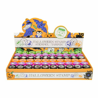 Halloween pečiatky v displayi (60 kusov)