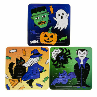 Mix Halloweenskych Puzzle - 14 x 14 cm (50 ks)