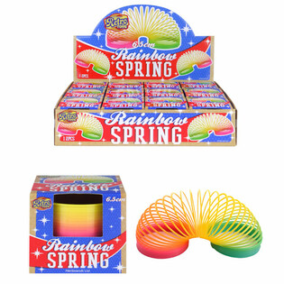 RETRO TOYS - D&Uacute;HOV&Aacute; PRUŽINA &Oslash; 6,5 CM V DISPLEJI (12 ks)