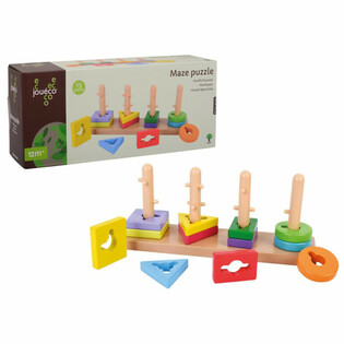 JOUECO Dreven&eacute; bludisko puzzle - 12 mesiacov a viac