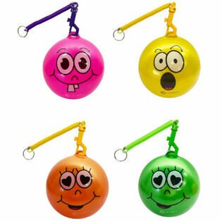 SMILEY LOPTA SO &Scaron;N&Uacute;RKOU / BUNGEE LOPTA &Oslash;23 cm (10 ks)