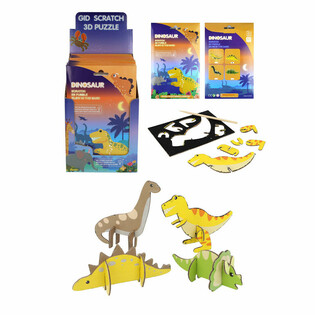 SCRATCH 3D Puzzle Dinosaurus - Display (18 ks)