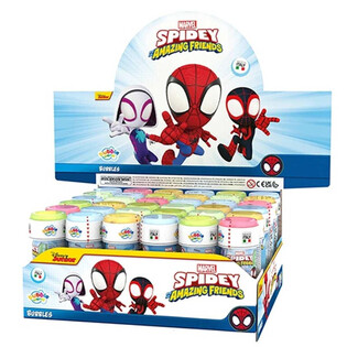 Bublifuk Spidey Spiderman Amazing Friends - 60ml - Displej (36 ks)