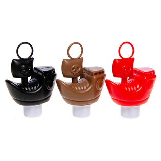 Pir&aacute;tska Loď na Lov Kačičiek - Mix Farieb - 8 cm (15 ks)