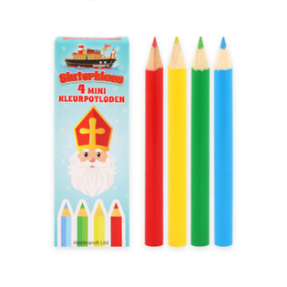 Farebn&eacute; ceruzky Mikul&aacute;&scaron; (Sinterklaas) 4-dielne v displayi (120 ks)