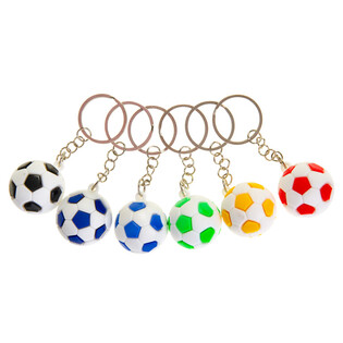 Kľ&uacute;čenky Futbalov&aacute; Lopta - Mix Farieb (48 ks)