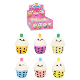 Bubble Tea Squeeze Fidget - Mix Farieb v Displayi (12 ks)