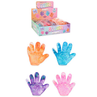 Stl&aacute;čacia ruka Squeeze Hand - Mix farieb - v displeji (12 ks)