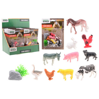 ANIMAL WORLD - Hern&yacute; set Zvierat&aacute; na farme 12 ks - Display (12 ks)