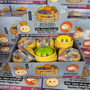 RAGE - Squishy Bun Dumplings VEĽK&Eacute; - ONE SET PU FOAM SQUISHY EDITION (12 ks)
